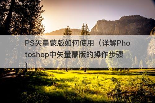 PS矢量蒙版如何使用（详解Photoshop中矢量蒙版的操作步骤）