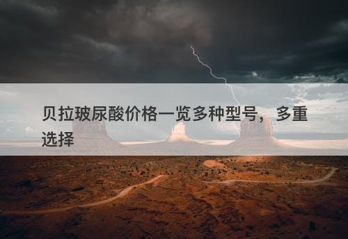 贝拉玻尿酸价格一览多种型号，多重选择