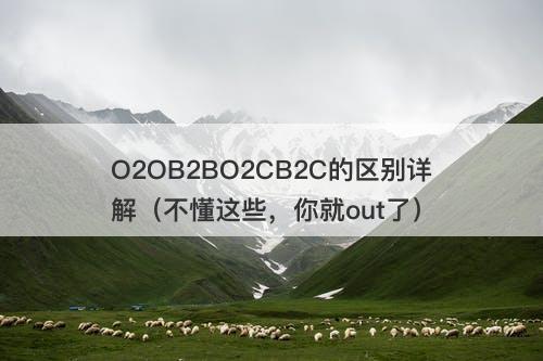 O2OB2BO2CB2C的区别详解（不懂这些，你就out了）