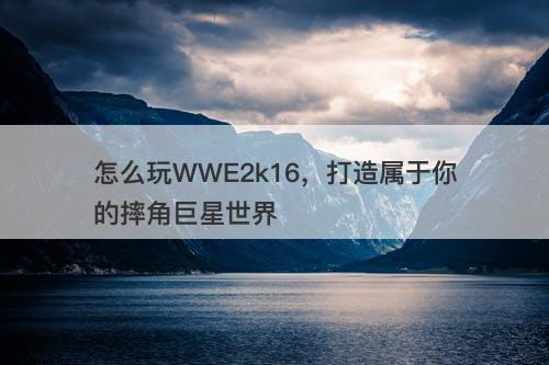 怎么玩WWE2k16，打造属于你的摔角巨星世界