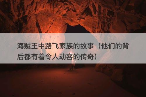 海贼王中路飞家族的故事（他们的背后都有着令人动容的传奇）