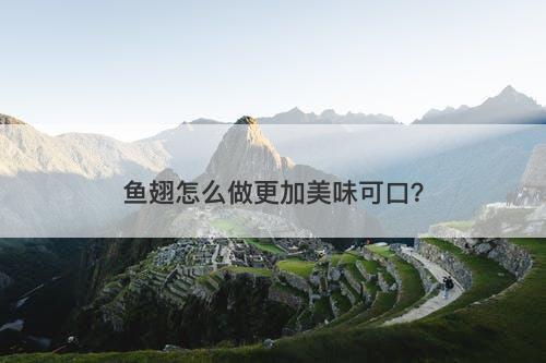 鱼翅怎么做更加美味可口？