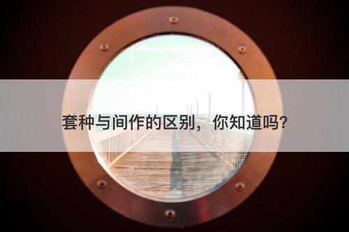 套种与间作的区别，你知道吗？