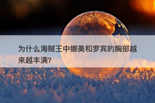 为什么海贼王中娜美和罗宾的胸部越来越丰满？