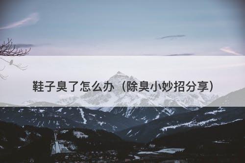 鞋子臭了怎么办（除臭小妙招分享）