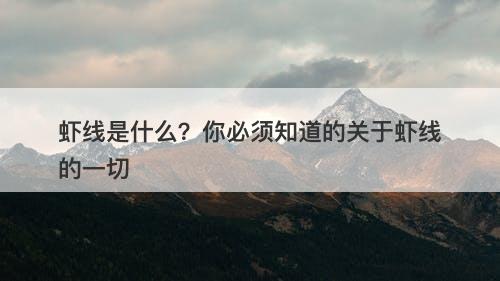 虾线是什么？你必须知道的关于虾线的一切-图1