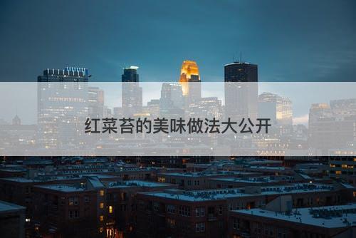 红菜苔的美味做法大公开-图1 红菜苔的美味做法大公开-图1