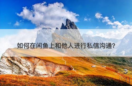 如何在闲鱼上和他人进行私信沟通？-图1