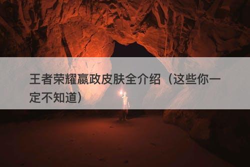 王者荣耀嬴政皮肤全介绍（这些你一定不知道）