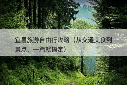 宜昌旅游自由行攻略（从交通美食到景点，一篇就搞定）