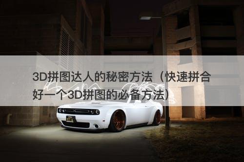 3D拼图达人的秘密方法（快速拼合好一个3D拼图的必备方法）