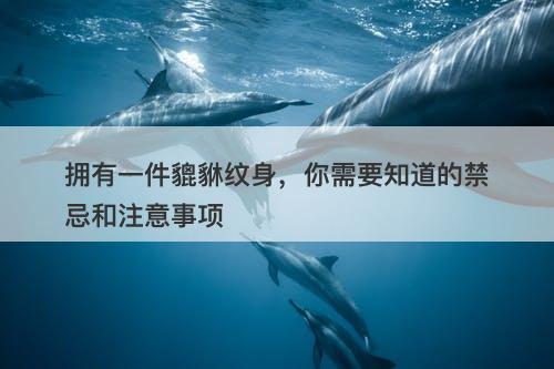 拥有一件貔貅纹身，你需要知道的禁忌和注意事项-图1