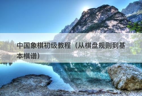 中国象棋初级教程（从棋盘规则到基本棋谱）