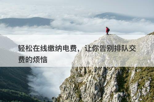 轻松在线缴纳电费，让你告别排队交费的烦恼