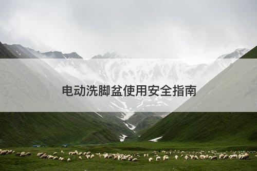 电动洗脚盆使用安全指南