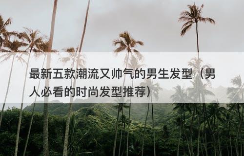 最新五款潮流又帅气的男生发型（男人必看的时尚发型推荐）