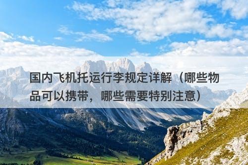 国内飞机托运行李规定详解（哪些物品可以携带，哪些需要特别注意）