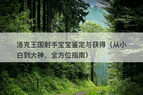 洛克王国射手宝宝鉴定与获得（从小白到大神，全方位指南）