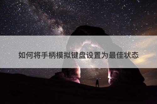 如何将手柄模拟键盘设置为最佳状态