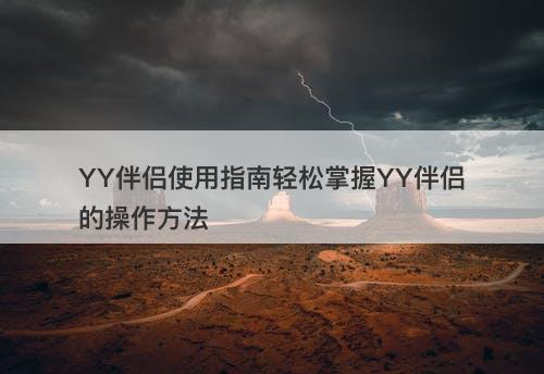 YY伴侣使用指南轻松掌握YY伴侣的操作方法