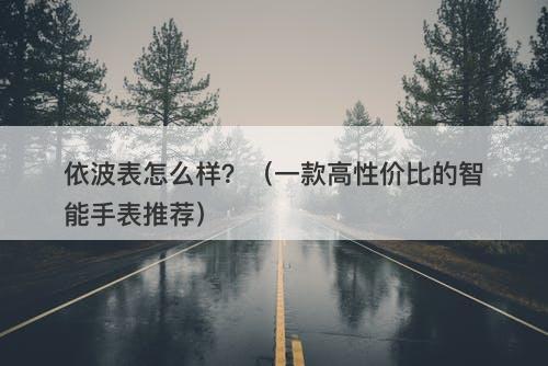 依波表怎么样？（一款高性价比的智能手表推荐）