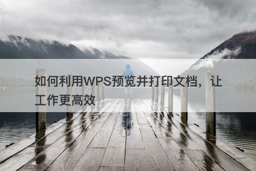 如何利用WPS预览并打印文档，让工作更高效
