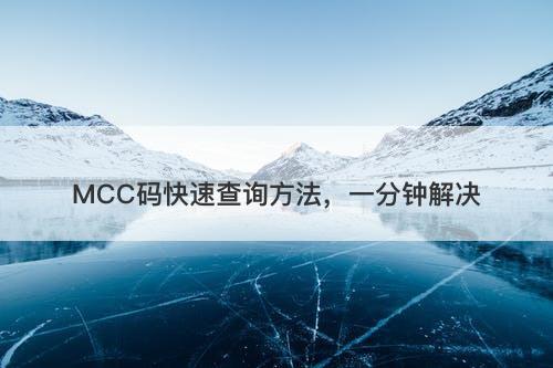 MCC码快速查询方法，一分钟解决
