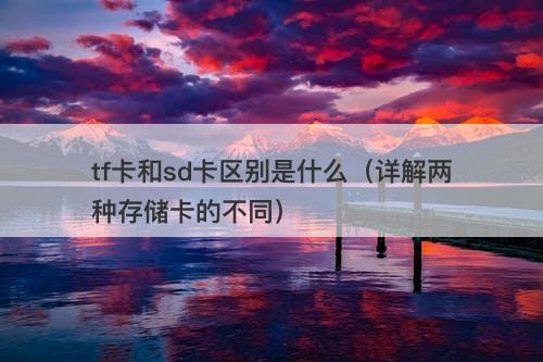 tf卡和sd卡区别是什么（详解两种存储卡的不同）