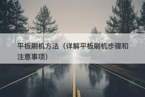 平板刷机方法（详解平板刷机步骤和注意事项）