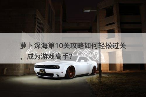 萝卜深海第10关攻略如何轻松过关，成为游戏高手？-图1