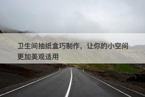 卫生间抽纸盒巧制作，让你的小空间更加美观适用