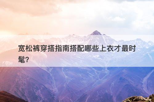 宽松裤穿搭指南搭配哪些上衣才最时髦？