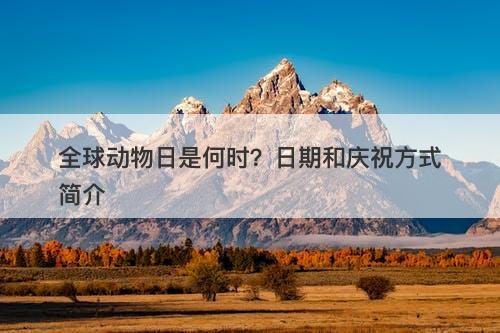 全球动物日是何时？日期和庆祝方式简介
