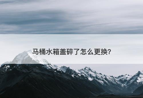 马桶水箱盖碎了怎么更换？