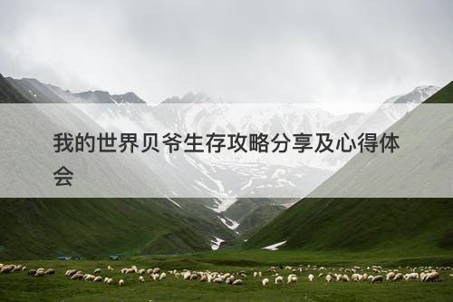 我的世界贝爷生存攻略分享及心得体会