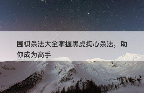 围棋杀法大全掌握黑虎掏心杀法，助你成为高手