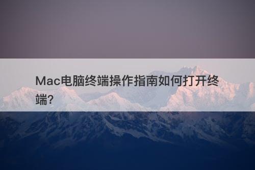Mac电脑终端操作指南如何打开终端？