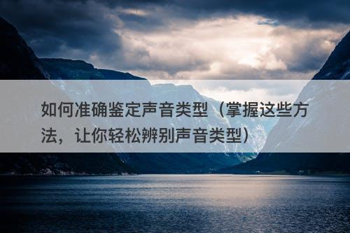如何准确鉴定声音类型（掌握这些方法，让你轻松辨别声音类型）