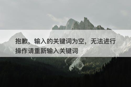 抱歉，输入的关键词为空，无法进行操作请重新输入关键词