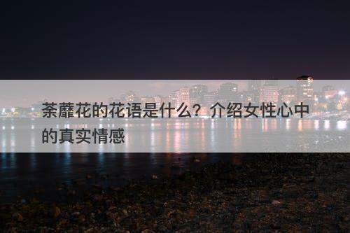 荼蘼花的花语是什么？介绍女性心中的真实情感