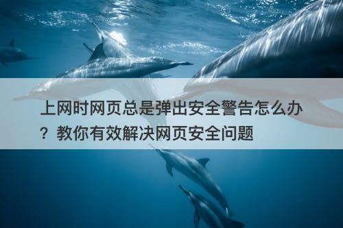 上网时网页总是弹出安全警告怎么办？教你有效解决网页安全问题