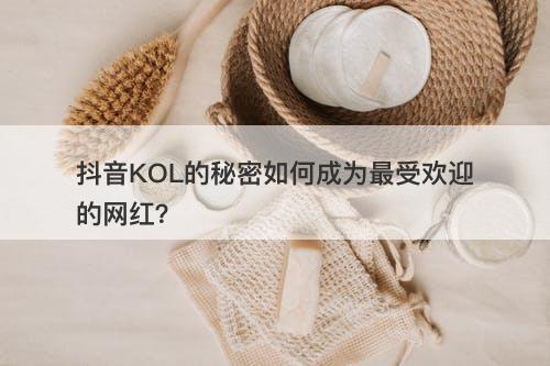 抖音KOL的秘密如何成为最受欢迎的网红？