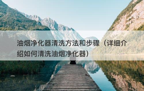 油烟净化器清洗方法和步骤（详细介绍如何清洗油烟净化器）