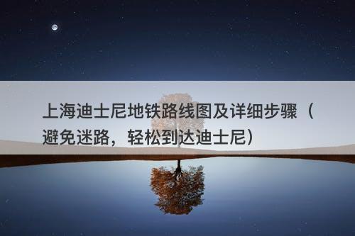 上海迪士尼地铁路线图及详细步骤（避免迷路，轻松到达迪士尼）