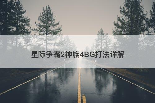 星际争霸2神族4BG打法详解