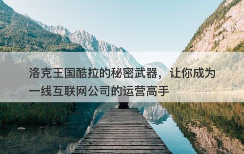 洛克王国酷拉的秘密武器，让你成为一线互联网公司的运营高手-图1
