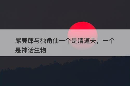 屎壳郎与独角仙一个是清道夫，一个是神话生物