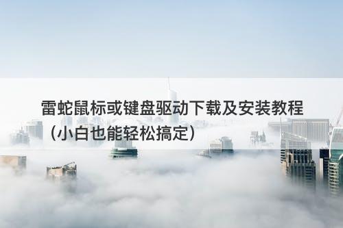 雷蛇鼠标或键盘驱动下载及安装教程(小白也能轻松搞定)-图1 雷蛇鼠标或键盘驱动下载及安装教程(小白也能轻松搞定)-图1