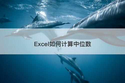 Excel如何计算中位数-图1