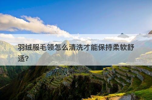 羽绒服毛领怎么清洗才能保持柔软舒适？